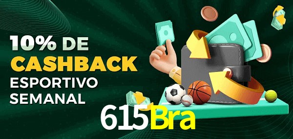 10% de bônus de cashback na 615Bra
